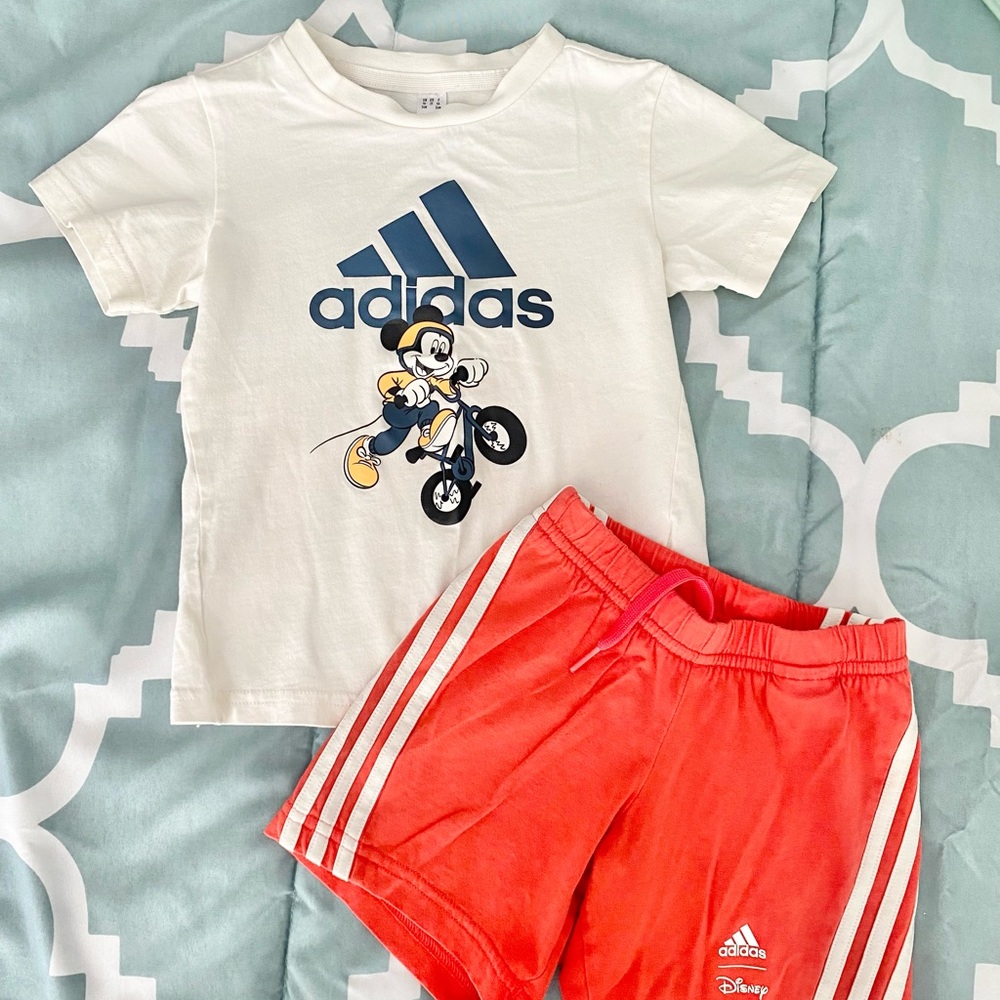 Adidas X Disney shorts set